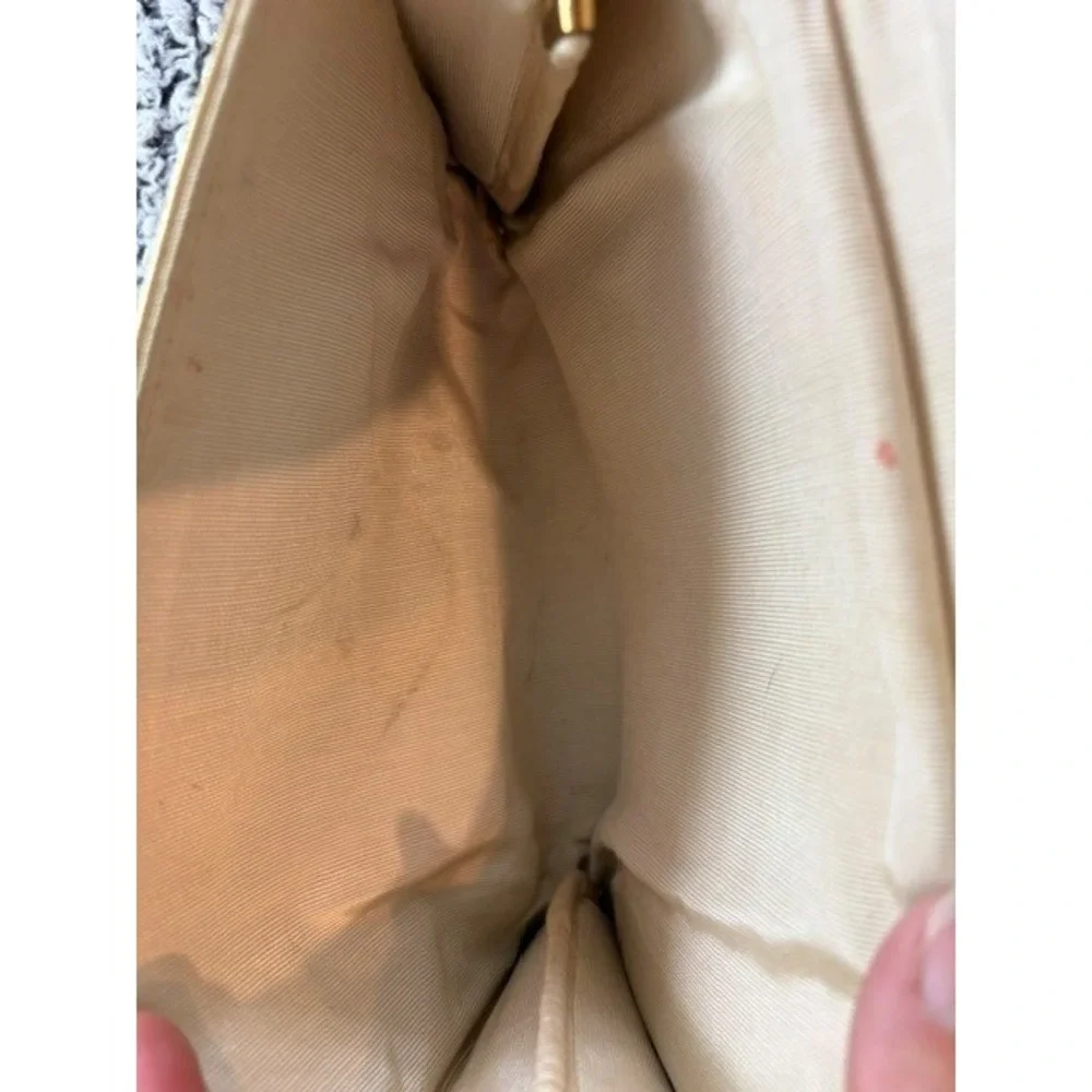 Women s Vintage Avon Gold Polished Evening Bag/Clutch‎